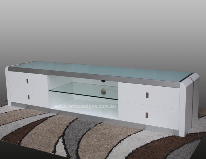 White Gloss Bailey TV Cabinet
