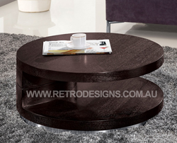 Brown Contempo Round Coffee Table