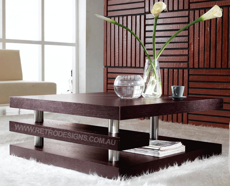 Brown Contempo Square Table