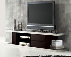 Brown Metro High Gloss TV Cabinet