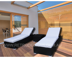 The Suntra Wicker Outdoor Sun Beds 3 Piece The Suntra Wicker Outdoor Sun Beds 3 Piece