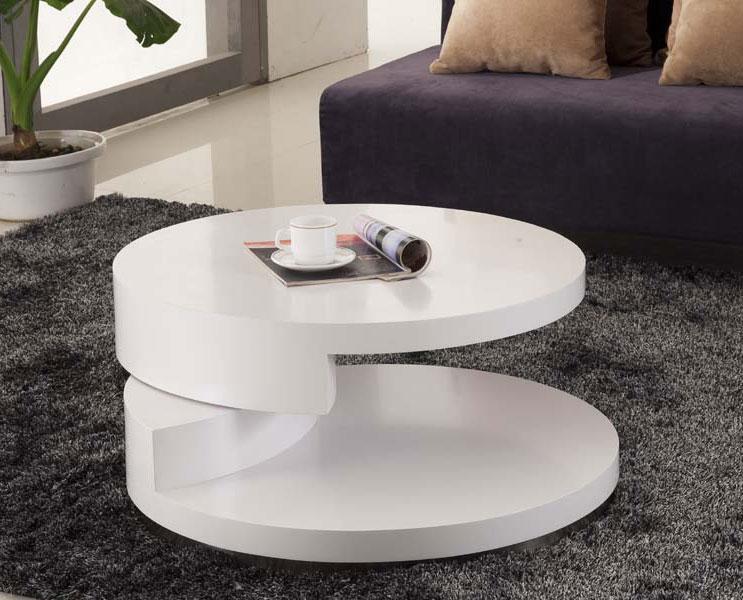 Brown Contempo Round Coffee Table