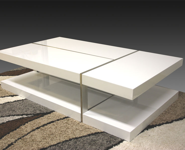 White High Gloss Zuchi Coffee Table