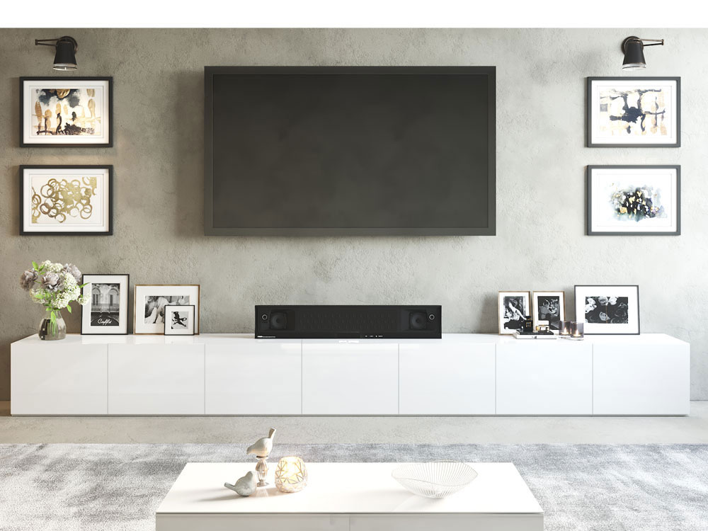 Buy Melbourne Floating Wood Top TV Wall Unit with Drawers Online - Just  Modern Furniture