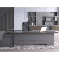 Harmonia Grand Executive Corner Office Desk With Return - Thumbnail 1