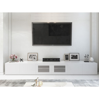 3.6m White Gloss Grandora TV Unit - Thumbnail 1