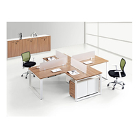 Millana Deluxe 4 Person Office Workstation Desk - Thumbnail 1